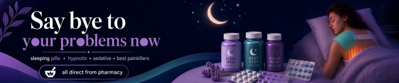 Say bye to your problems now. Sleeping pills, hypnotic, sedative, best painkillers. All direct from pharmacy.